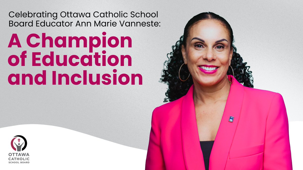 OttCatholicSB's tweet image. ✨ #ocsbShoutOut to @vanneste_ann from @AllSaintsOCSB, a finalist for the 2025 Global Teacher Prize! Her 25 years of teaching inspire inclusion and equity. Congrats Ann Marie! 👏

🔗 Learn more: ocsb.ca/2025/01/16/cel…

@TeacherPrize @GEMSEducation @varkeyFDN #TeachersMatter