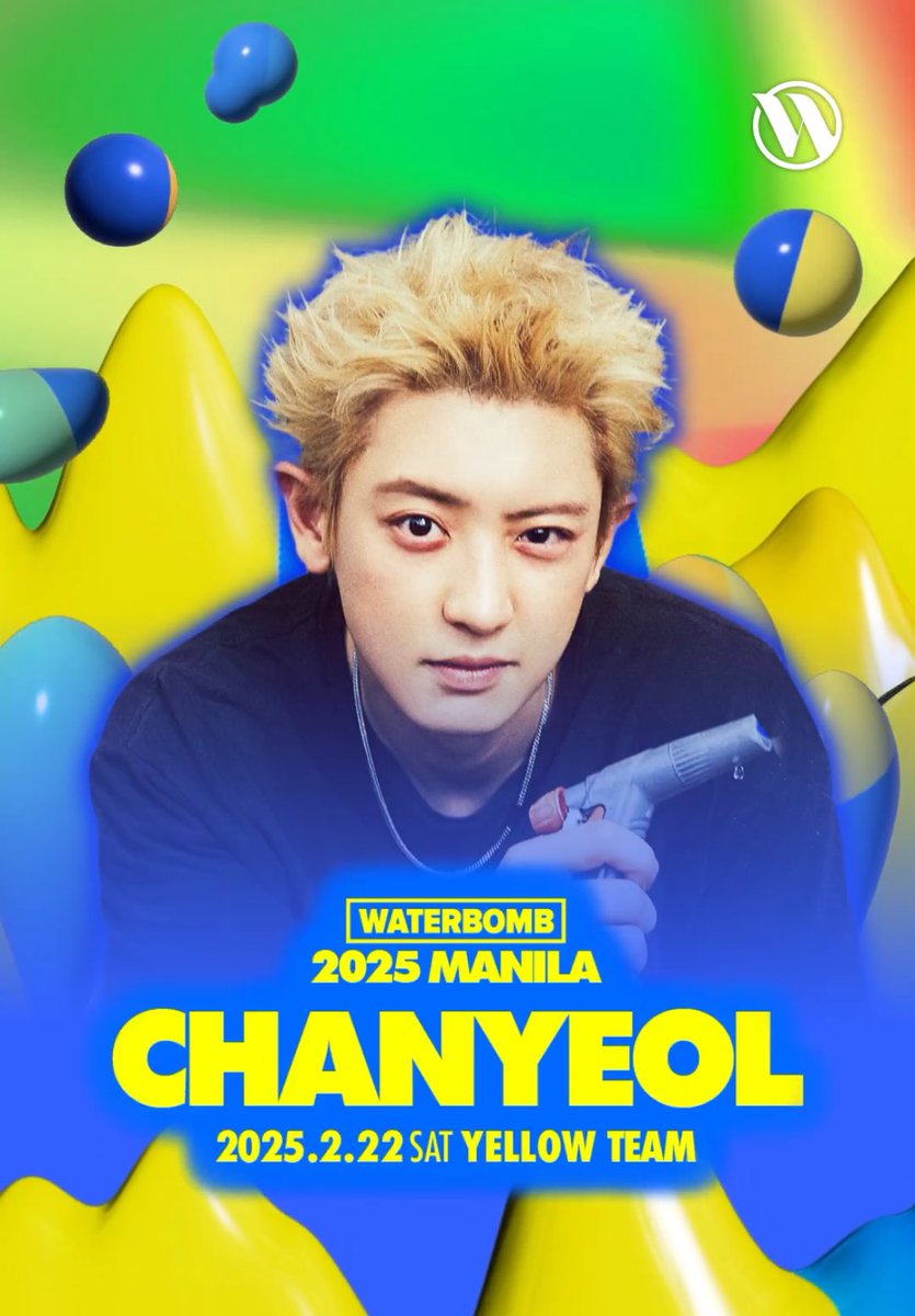 CHANYEOL is coming Back Again to you, Manila! WATERBOMB MANILA 2025 welcomes Chanyeol to its lineup on February 22!

#WATERBOMBMANILA2025
📅 February 22 (SAT) - 23 (SUN), 2025 
📍 The Quirino Grandstand, located at Rizal Park Luneta

#WATERBOMBMANILA
#WATERBOMBMANILA2025
