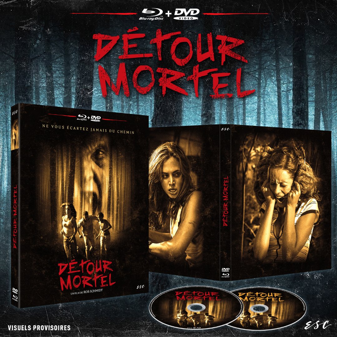 ESC_Films_'s tweet photo. 🚨 DÉTOUR MORTEL (2003) complètement inédit en BLU-RAY !

🛒 Pour précommander et bénéficier de -10%, c'est par ici : 👉 https://t.co/5wgUL02goW

🪓 Le premier film d'une grande saga en EDITION LIMITÉE - COMBO BLU-RAY + DVD 📀
👀 Le tout accompagné de pleins de bonus d'époque et un magnifique digipack ✨

⚠️ Les visuels sont encore provisoires (comme d'habitude ça sera encore mieux 🤓)

#DETOURMORTEL #WRONGTURN #COMBO #BLURAY #DVD #HORREUR #ROBSCHMIDT