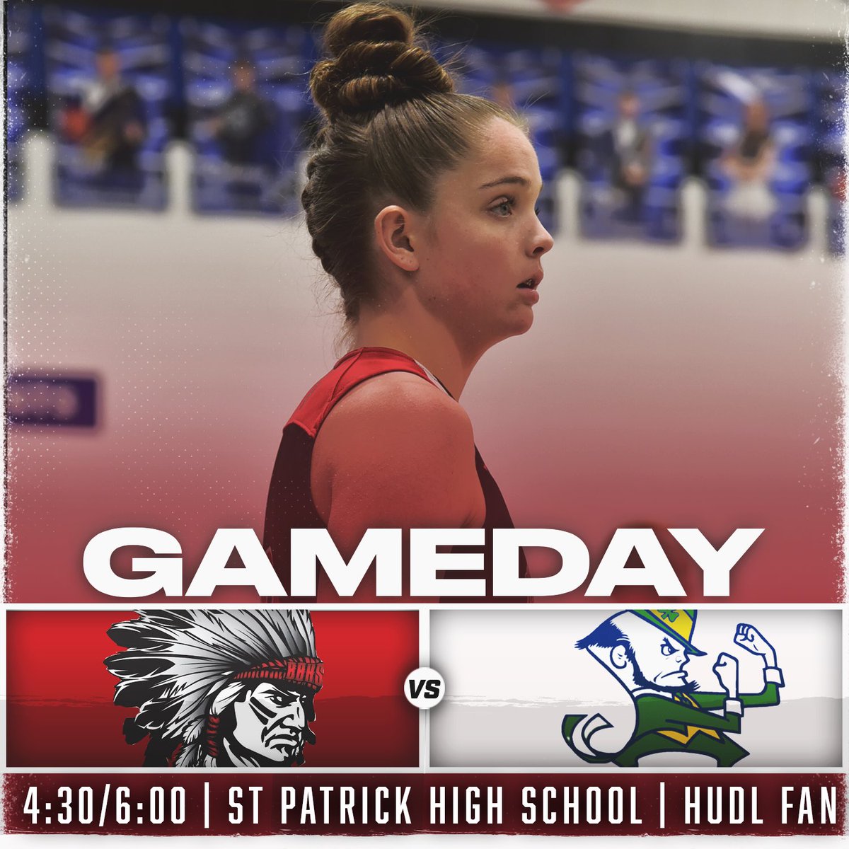 ‼️GAMEDAY‼️
 
🆚 St. Patrick’s
📍 St. Patrick High School 
⏰ JV 4:30 V 6:00
📺Hudl Fan