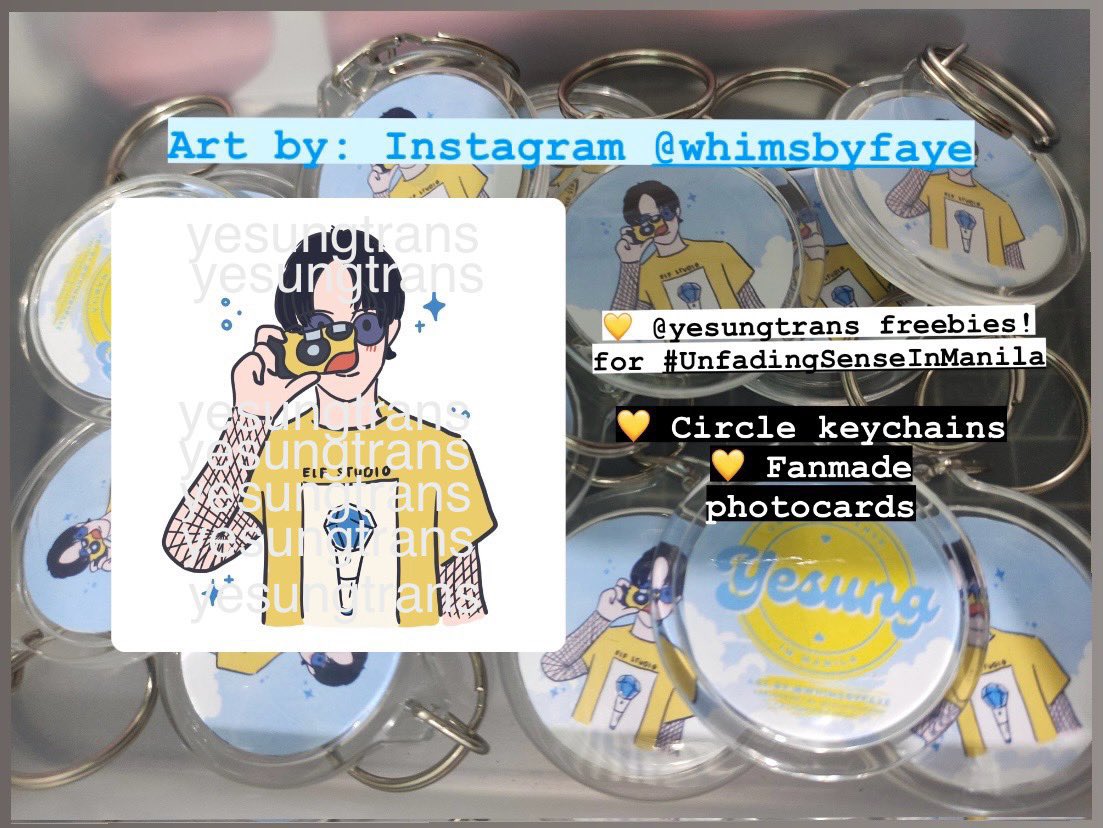 [💛] Anyone watching It’s Complicated in Seoul on Sunday?? Will give away my extra keyring freebies from Yesung in Manila concert! 😁