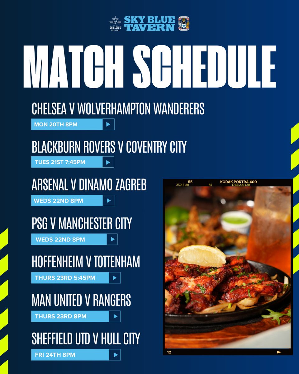 SkyBlueTavernPH's tweet photo. Come and tuck in a sizzling mixed grill or warming balti while you watch the game π
Click to book a table! https://t.co/o0TDAZm7zB
#skybluetavern #indiangrill #coventry #barsincoventry #sportsbar https://t.co/sPEf4G7Yio