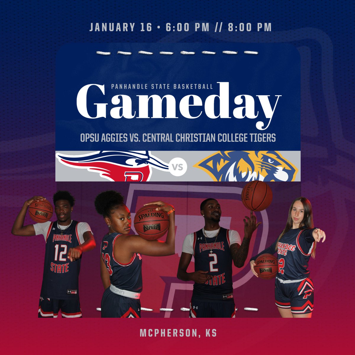 🏀Gameday🏀
🆚Central Christian College
⏰: Women’s- 6:00pm
🆚Central Christian College
⏰: Men’s- 8:00pm
📍: McPherson, KS
🎥: shorturl.at/CzylL