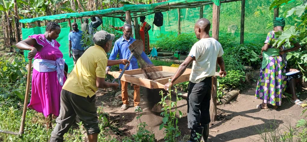 In Nyambigha community in <a href="/NtorokoD/">NTOROKO DLG</a>, community members underwent training on potting and seeding raising to raise tree seeding. The trees are for restoration of degraded environment. <a href="/NLinUganda/">Embassy of the Netherlands in Uganda</a> <a href="/WURenvironment/">WUR Environmental</a> <a href="/ISSDUganda/">ISSD Uganda</a> <a href="/Aidug2007/">Albertine Interventions for Development (AID)</a>