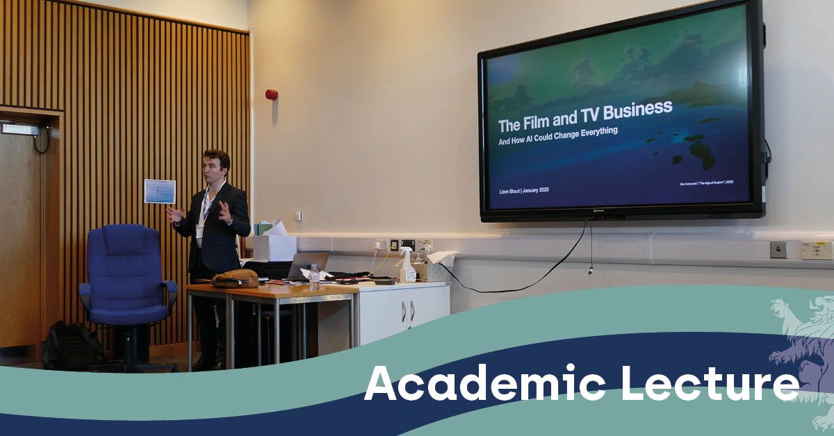 WrekinCol's tweet image. Today's lunchtime lecture was delivered by Liam Stout, Head of Business Development at Envision Entertainment, entitled "Artificial Intelligence in Television and Film."

Thank you, Liam, for joining us and for a great lecture!

#WrekinCollege #AcademicLecture #AI #TV #Film
