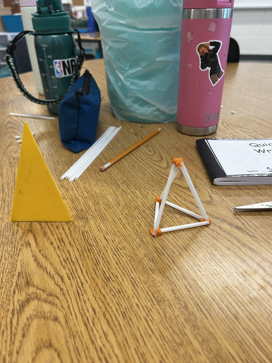 Creating 3-D Shapes to see how many Faces,Edges and Vertices they have. <a href="/svdptiger/">St. Vincent de Paul</a>