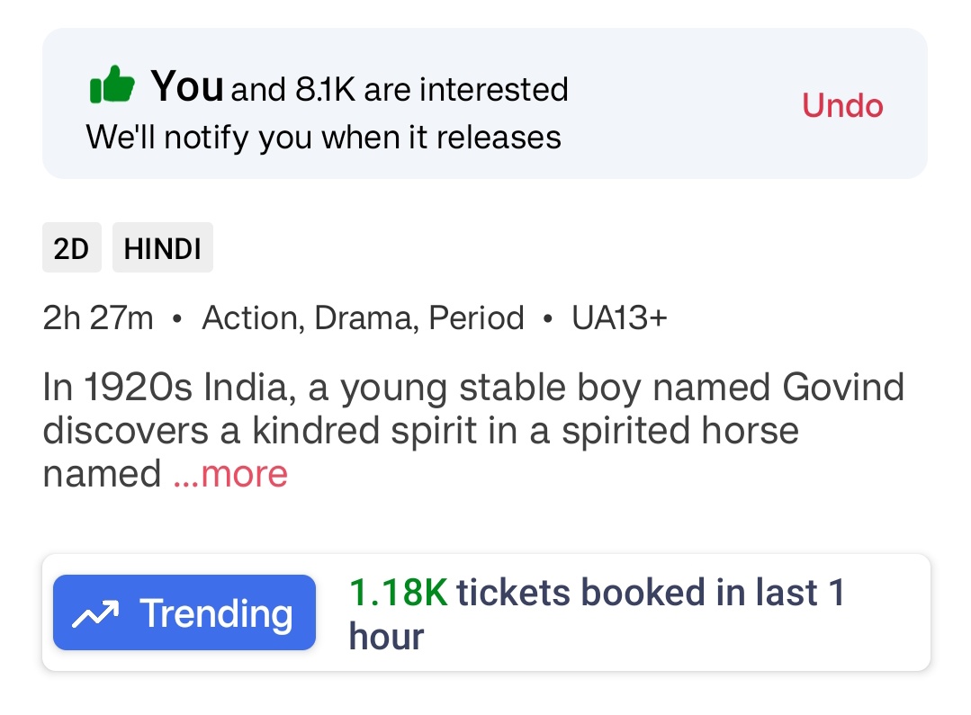 Broken_Soul1313's tweet image. Oscar winning #Sarfira with BoGO didnt come on hourly trending on day of release 

Ajay's cameo film #Azaad with 112 offer on hourly trending.

Ajay ka cameo ka moot &amp;gt;&amp;gt; Akshay Kumar. @Tirlovesha bsdk