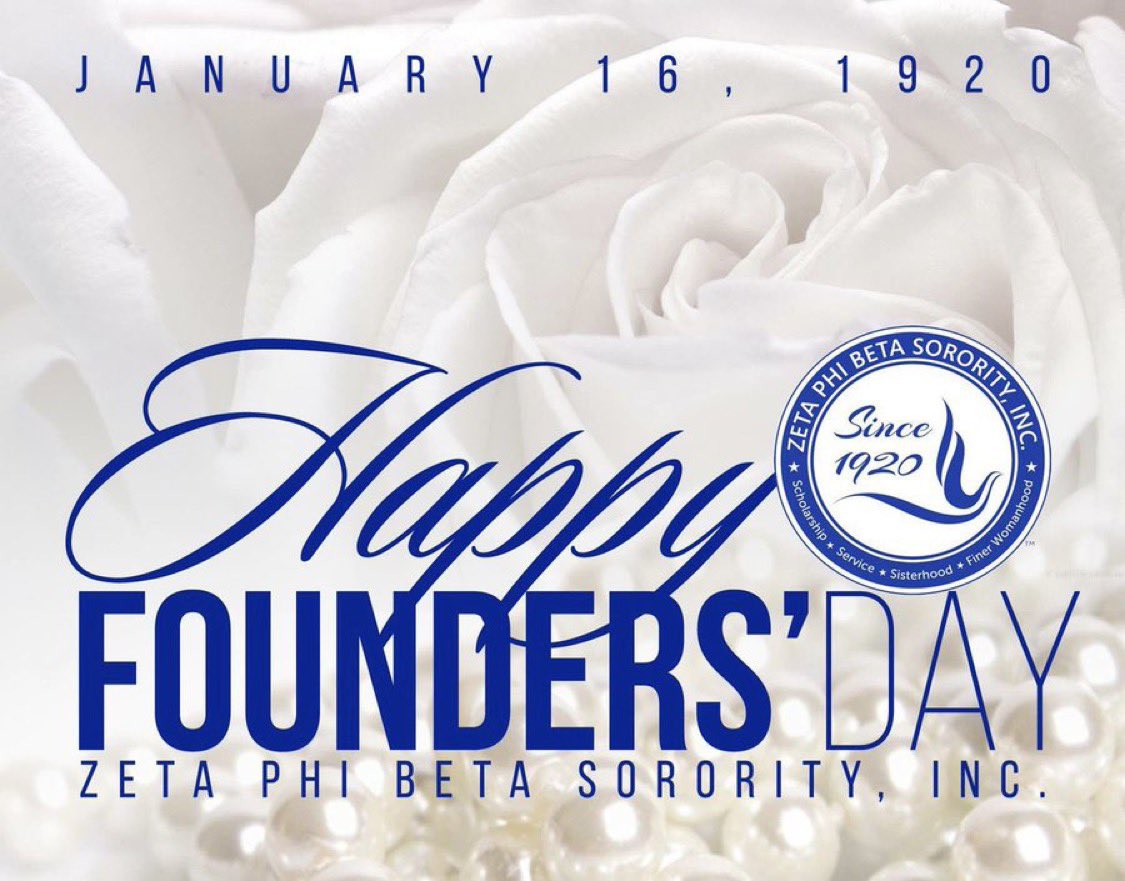 HAPPY FOUNDERS’ DAY to my Sooooooo Sweeet SiZters of THEE Zeta Phi Beta Sorority, Incorporated!!!! Have a BLUtiful Day, Sorors!!!💙🤍🕊️ #FinerSince1920 #ZPhiB #ZzzzzzPhiiiii #FoundersDay #105Years