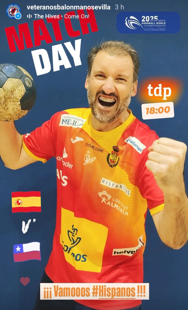 VBMSEVILLA's tweet photo. Hoy juegan los #Hispanos hoy juegan los nuestros💪🏽💪🏽💪🏽
@RFEBalonmano @FAndaluzaBM @ihfhandball #inspiredbyhandball #CRODENNOR2025 https://t.co/Y4trXJaqM5