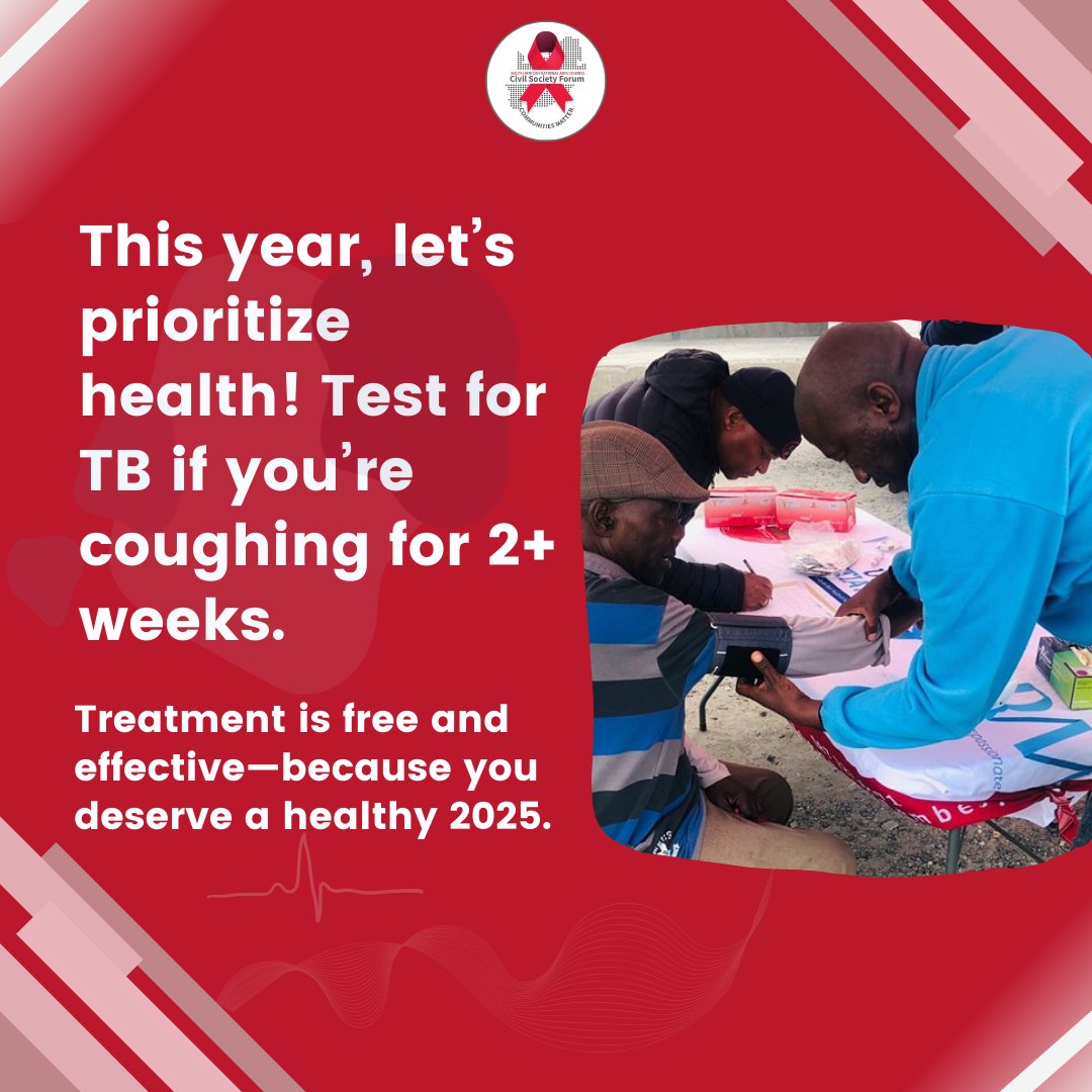 CsfSanac's tweet photo. This year let's prioritize health πͺπΎ. #TBprevention #HealthyStart #sanaccsf #tbhivcare #letcommunitieslead #communitiesmatter #prioritizeyourhealth #GetTestedForTB #LetsEndTB
@TBHIVCare @RHAPnews @HealthZA @BestHealthSolu1 @RitshidzeSA @CivilSociety_SA @UbuntuMen @SANERELA2023 https://t.co/qxqqEUW0z0