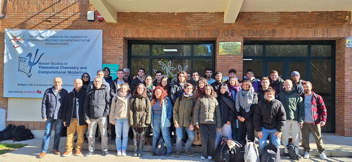 EM_TCCM's tweet photo. First week of excited lectures in the #TCCM M1 intensive course at @infouex

We are very grateful to the local organizer, Manuel Ángel Aguilar, for the impresive work, and to our great lecturers! 🤓💻
#compchem @UAM_Madrid https://t.co/WQyxqdQ4Ww