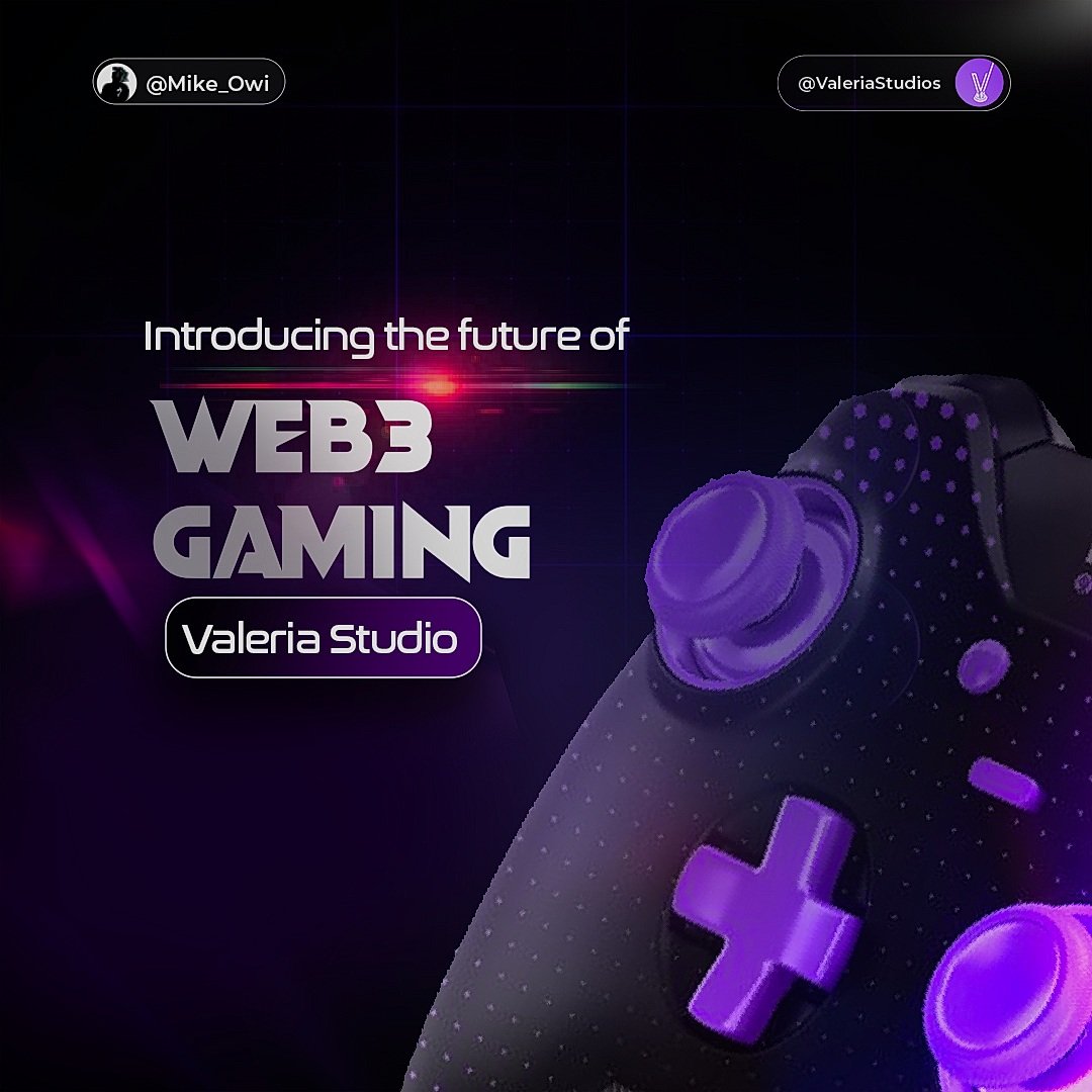 Introducing the future of web3 gaming with <a href="/ValeriaStudios/">Valeria Games</a>

An ultimate platform blending decentralized technologies with 

gaming to Provide players with 
full ownership of their in game 

assets while creating a memorable experience.

A thread 🧵#GamingCommunity