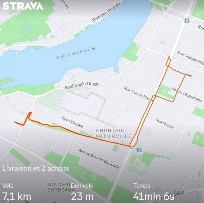 ahuncycle's tweet photo. Grâce au sécuritaire REV Henri-Bourassa, j'ai pu faire une livraison à vélo et faire des achats chez deux commerçants en chemin. Bon pour ma santé, bon pour la planète, bon pour le commerce! #REVmtl #REV #velomtl #polmtl #polqc #vélo #velodhiver https://t.co/rjs6PUjRW1