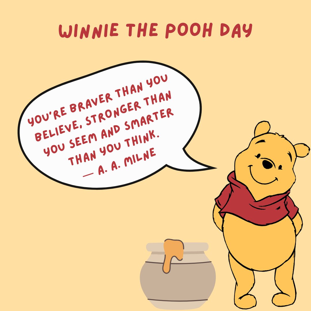 LabSurrey's tweet photo. Happy Winnie the Pooh Day! Today’s a perfect day to introduce little ones to the adventures of Pooh and his friends in the Hundred Acre Wood! Whether it’s a cosy storytime or a fun Pooh-themed activity, let’s celebrate the magic of friendship, kindness, and honey-filled moments. https://t.co/8l5oQq6VzL