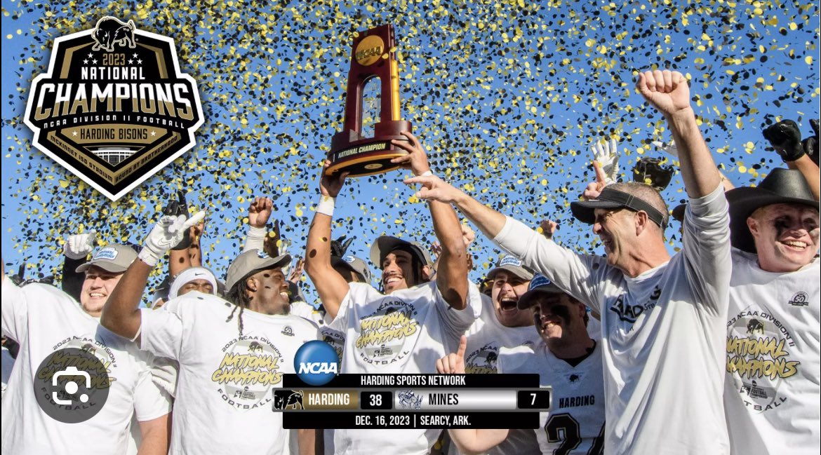 Extremely blessed by God to have received an offer to play <a href="/Harding_FB/">Harding Football</a>! <a href="/PaulSimmonsHU/">Paul Simmons</a> <a href="/CoachFrancis_HU/">Will Francis</a>