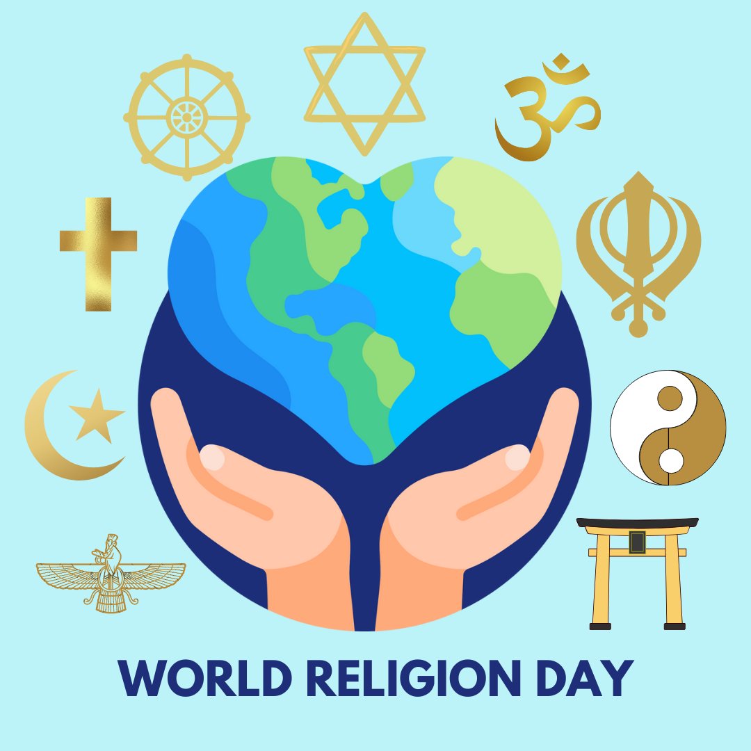 LabSurrey's tweet photo. Happy World Religion Day! 
Today is a great opportunity to teach kids about the beauty of different faiths and the values we all share - love, kindness, and respect. Let’s inspire the next generation to embrace diversity and make a world filled with understanding and harmony.🌟🌈 https://t.co/sgDIenhvVW