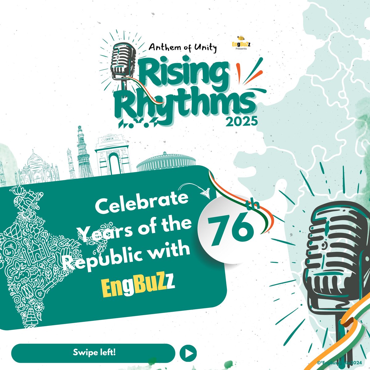 EngbuzzIndia's tweet photo. #AnthemOfUnity2025
Anthem of Unity 2025 – Join the Rising Rhythms! 🇮🇳
Celebrate India’s 76th Republic Day with EngBuzz!
We invite students from Class 1 to Plus Two across India to unite their voices and sing our National Anthem, Jana Gana Mana.

#AnthemOfUnity2025 https://t.co/oq0cZ2zNvA
