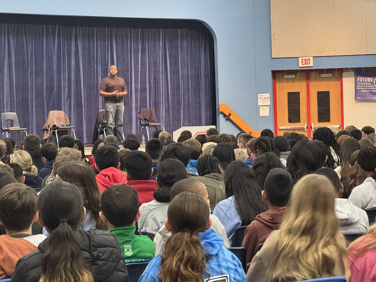 greene_elyssa's tweet photo. It has been an exciting  2 weeks here at TOIS! Last week we had presenter Mykee Fowlin come speak to all grades about important topics in a powerful presentation! We also had compass present the Kindness Quest to our 5th graders this week!!@camatotois #spartanlegacy https://t.co/Iss4Ugl0LG