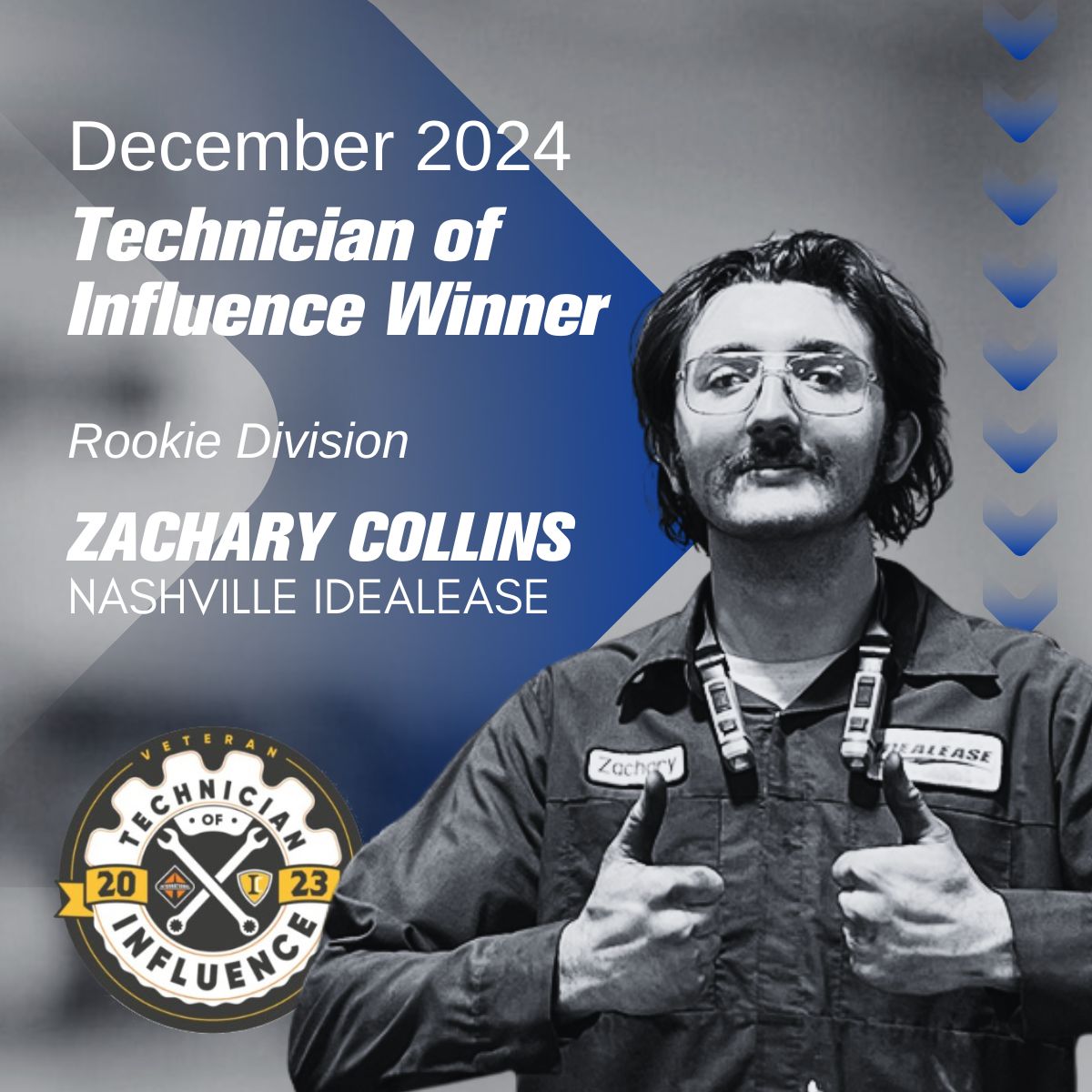 "Zachary's initiative and drive are evident. When the workload is heavy, Zachary doesn’t hesitate to volunteer to stay late or come in early." #technicianofinfluence bit.ly/4jfD7FF