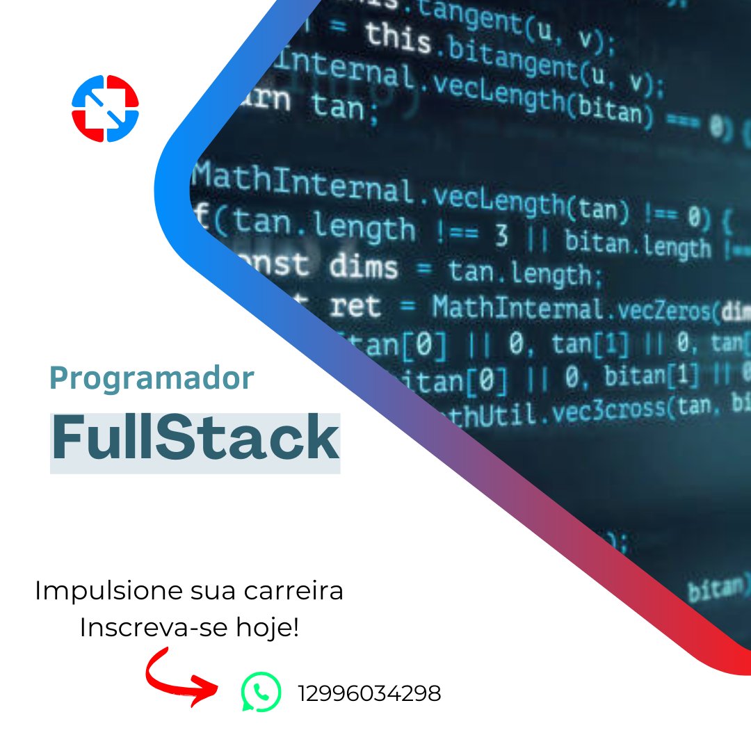 onbytesjcampos's tweet image. 💻 Matrículas abertas para o curso de Programador FullStack na On Byte! Domine front-end, back-end e as tecnologias do mercado. 🚀 Inscreva-se agora e programe seu futuro de sucesso! #ProgramadorFullStack #MatrículasAbertas #OnByteEducação