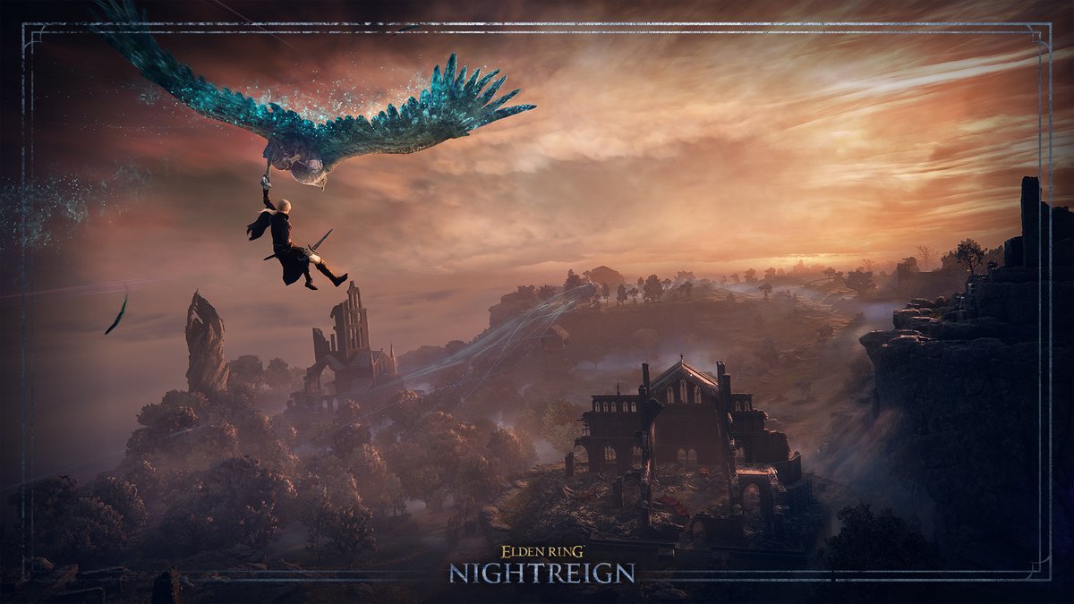 ELDENRING's tweet photo. Spectral wings shall carry you aloft on the gales over Limveld, into the impending Night.

Register before January 20 for a chance to join the #ELDENRING #NIGHTREIGN Network Test, taking place from February 14th to February 17th.

More information: https://t.co/SLqdhe3Fvw https://t.co/FwKDYtwVM8
