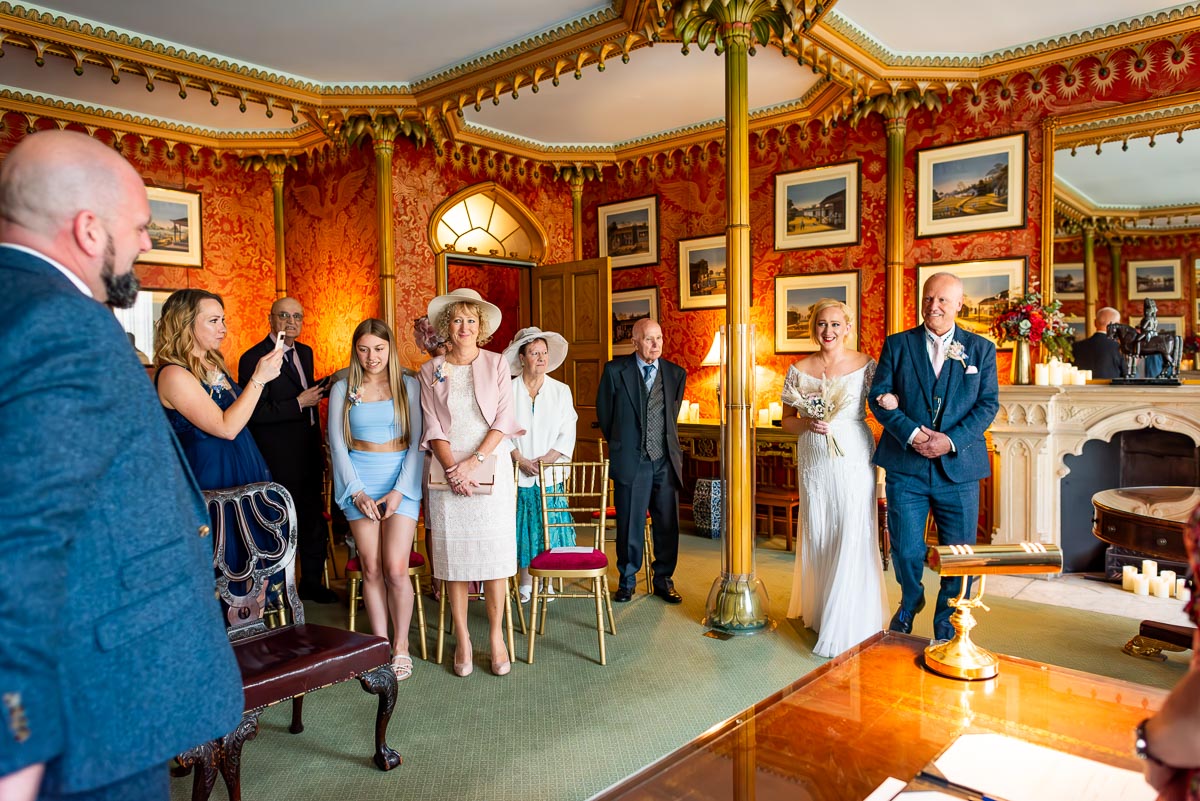Georgina arrives in the Red Drawing Room before her wedding to Andy at <a href="/brightonmuseums/">Brighton Museums</a> . I always make sure I get the brides arrival at the top of the aisle. #BrightonWeddingPhotographer See more - lewesweddingphotographer.com/georgina-andy-…