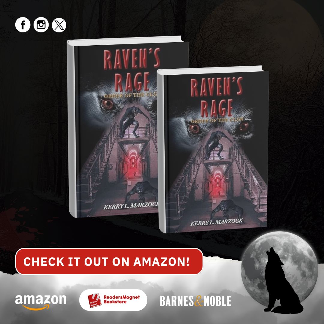 KmarzockShewolf's tweet photo. Unleash the chaos with "Raven's Rage: Order of the Claw!" Dive into a world of werewolves, vengeance, and love tested by fire. 

Check it out on Amazon!
https://t.co/5P9prJAvwj

#RavensRage #ThrillerReads #LoveAndVengeance #DarkAdventure https://t.co/XyeykpVed6
