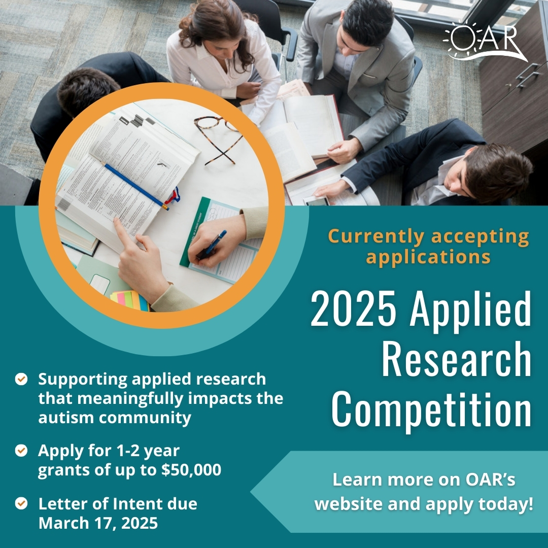 Apply for a grant of up to $50,000 to fund applied research that supports the autism community. 🔎 Letters of intent are due Monday, March 17. 

Learn more on our website today! s.mtrbio.com/mbvxjpviyy