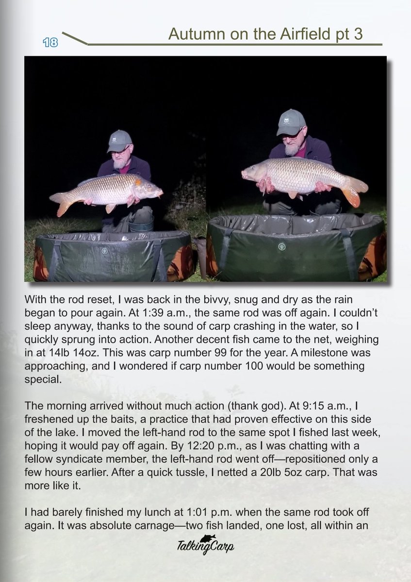 richard_handel's tweet photo. Read all about my time on the Airfield Lake last autumn #nutrabaits #deepersonar #deeperheroes #scruffsleads #Talkingcarpmagazine #wallopclothing #fishanglerapp #getwalloped #Nutraofficial #creamcajouser #TriggaIce #CoDe https://t.co/UZqAjQwqkO
