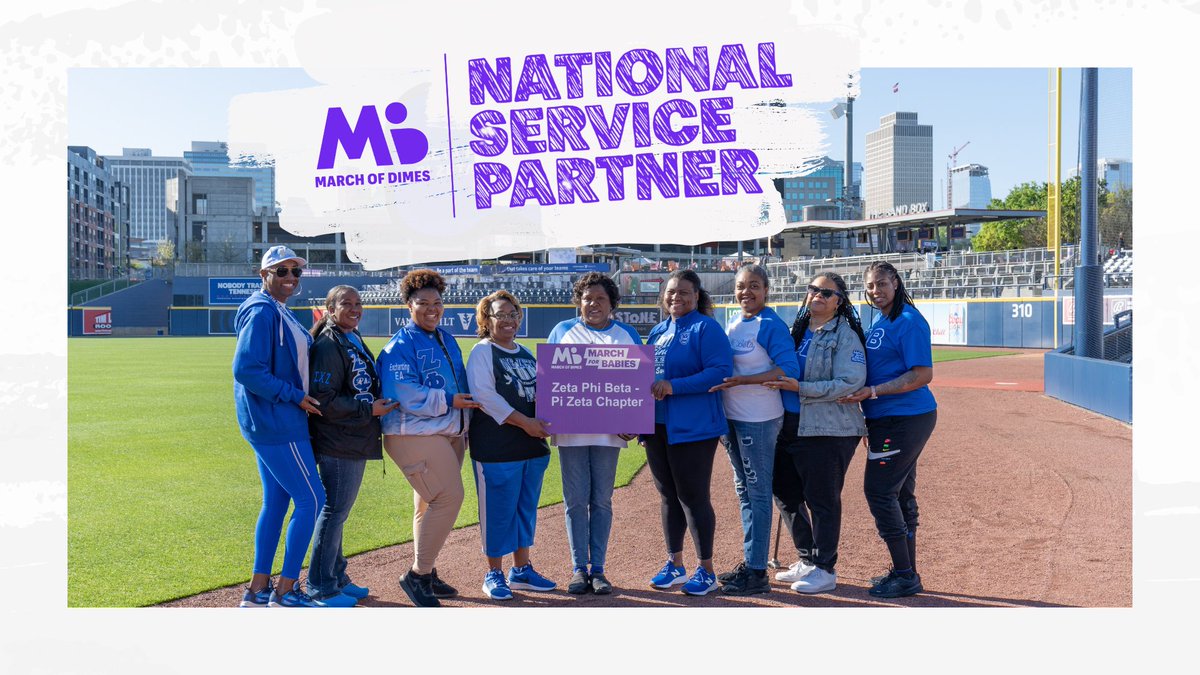 MarchofDimes's tweet photo. Happy #FoundersDay to @zphibinc1920! As a top national #marchforbabies team and a leader in our cornerstone program Stork’s Nest®, the women of Zeta truly exemplify service, world-wide wellness, leadership and legacy. Thank you for more than 50 years of partnership! https://t.co/wTyqOzwr4V