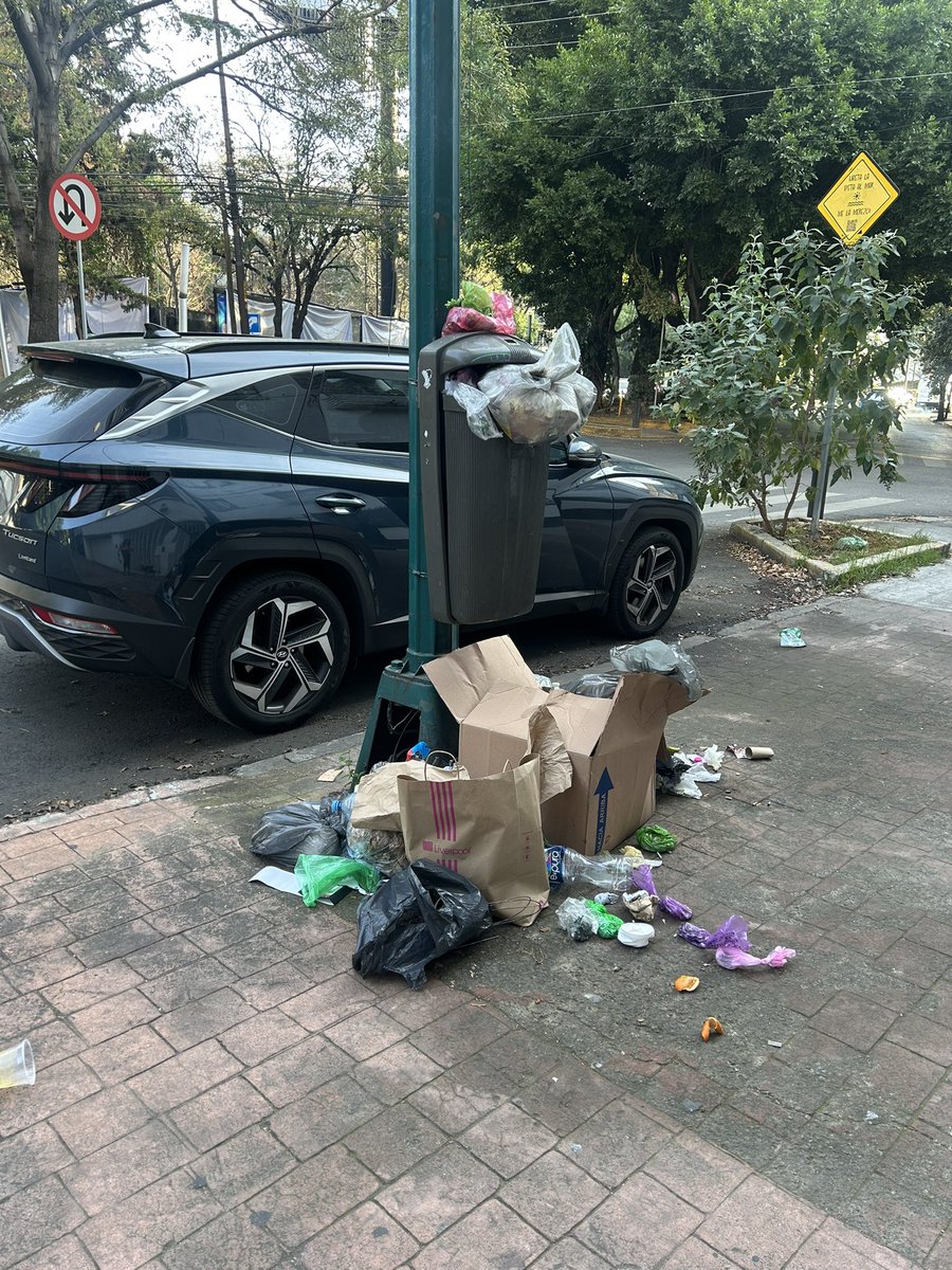 alba_rova's tweet photo. @vromog @AlcaldiaMHmx @mauriciotabe Todos los botes de basura de la Anzures están así, este es Darwin esq. Comte https://t.co/RJQjDG0BTC