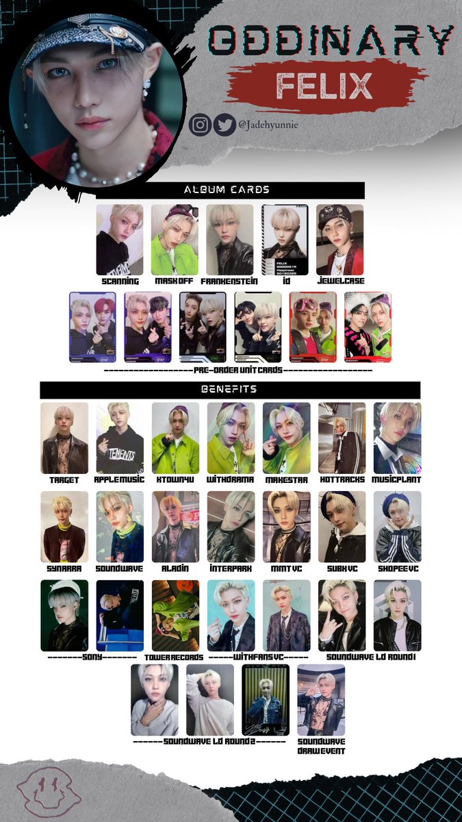 Jadehyunnie's tweet photo. Stray Kids Oddinary Photocard PC Template
Individual Member (Album & Benefits)
✨Google Drive Link in Bio✨
Han 🐿️, Felix 🐥, Seungmin 🐶, I.N 🦊
#StrayKids #Oddinary #스트레이키즈 #Han #Felix #Seungmin #I_N #StraykidsTemplate #StrayKidsOddinary https://t.co/KLqh7h9UX0