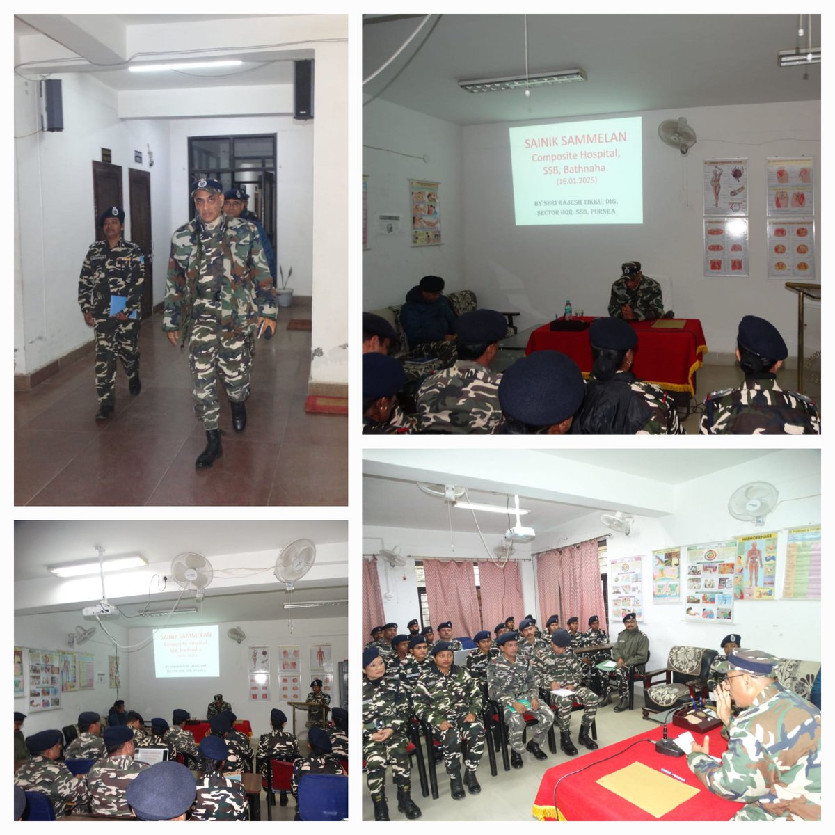 ChbSsb's tweet photo. A Sainik Samelan organised at CH SSB,Bathnaha on 16.01.25 by Shri Rajesh tikku DIG Sector HQR,SSB Purnea. https://t.co/pmfb8fpNwI