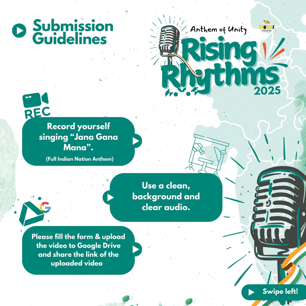 EngbuzzIndia's tweet photo. #AnthemOfUnity2025
Anthem of Unity 2025 – Join the Rising Rhythms! 🇮🇳
Celebrate India’s 76th Republic Day with EngBuzz!
We invite students from Class 1 to Plus Two across India to unite their voices and sing our National Anthem, Jana Gana Mana.

#AnthemOfUnity2025 https://t.co/rvMAf4Zi2a
