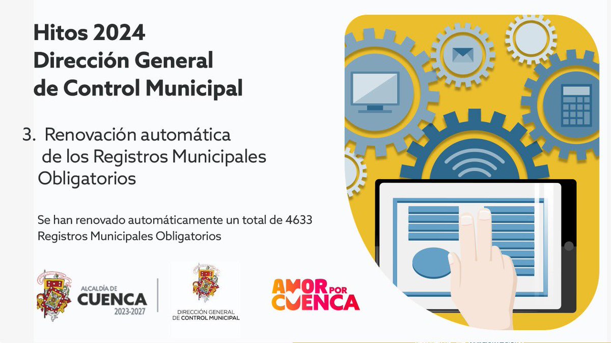 Control_Muni_C's tweet photo. Gracias al liderazgo del Alcalde Cristian Zamora durante el año 2024, la Dirección de Control Municipal alcanzó grandes logros para impulsar el progreso de nuestra  ciudad, gracias al esfuerzo y compromiso de un equipo de funcionarios que trabaja por una Cuenca mejor para todos. https://t.co/8aztvhkzWx