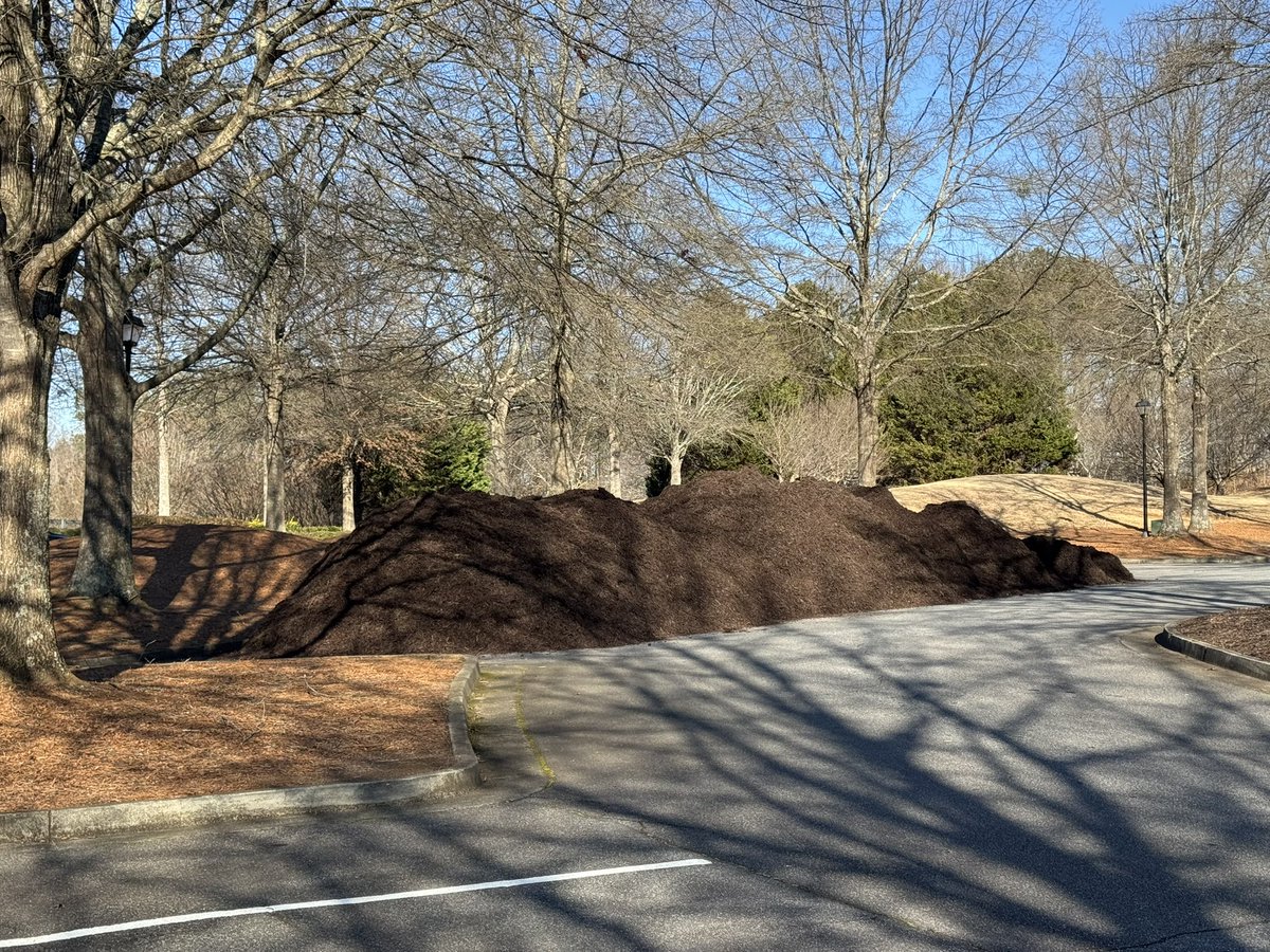 SynergyLG's tweet photo. The leaves have fallen so you know what time it is. Mulch time! https://t.co/IfWCiyLKz3