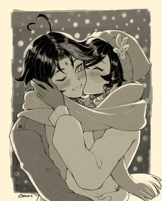 snowy kiss ☃️

#xiaoven 