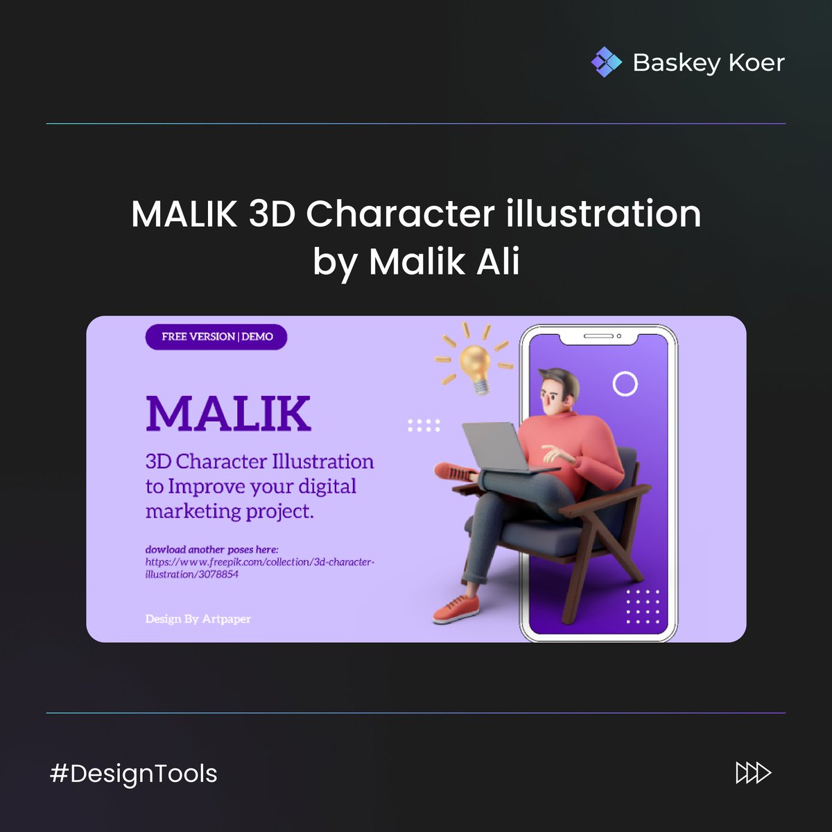 baskeykoer's tweet image. Free 3D resources to elevate your designs!
#koer #designtips #figmatips #resources