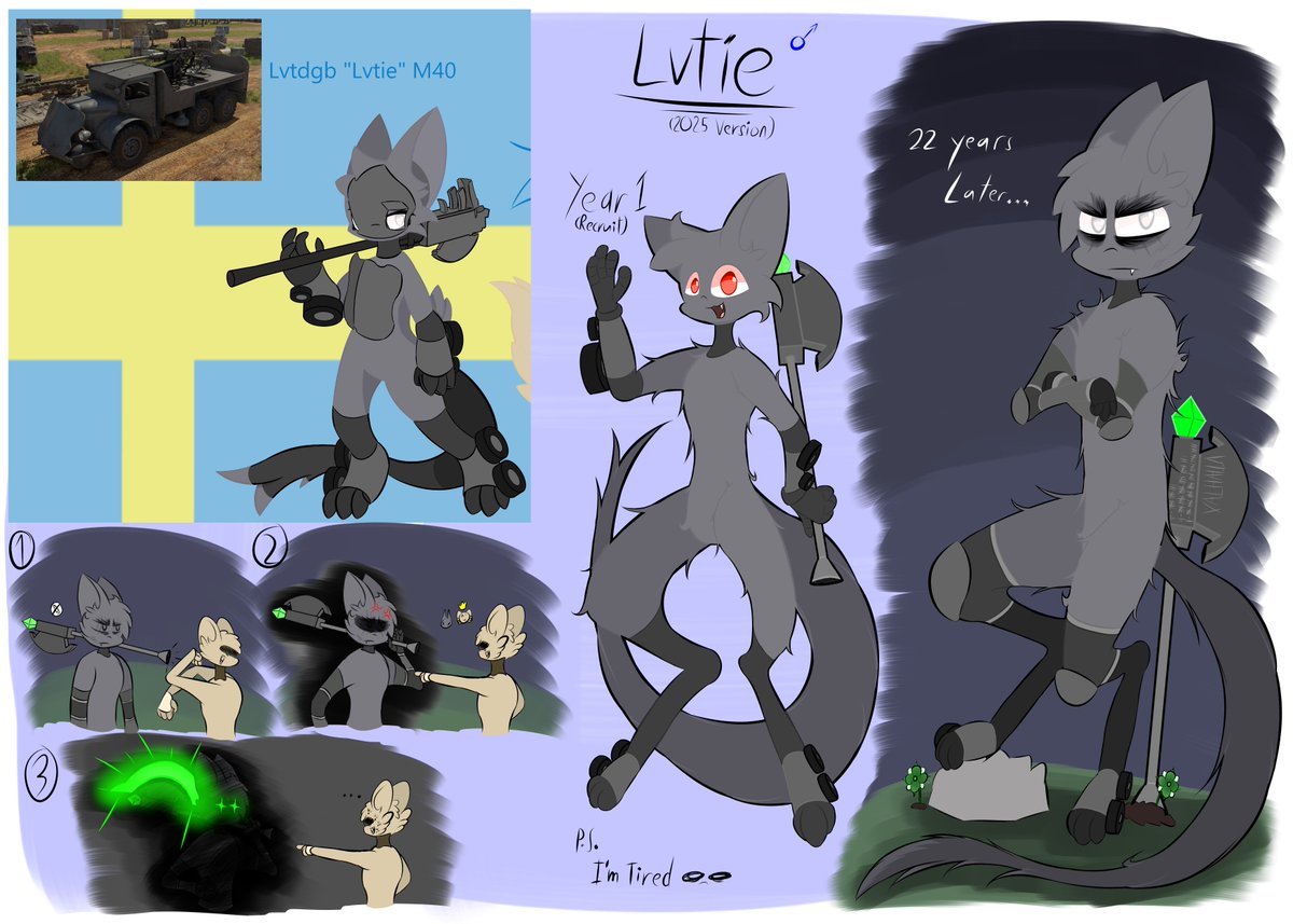 Nel0411's tweet photo. Lvtie 2025 Rework version is now here...

On the side note, this is only Rework Version I'm going to work on for now.. since I still have to work on my CTS TankAnimal Drawings.. They're highly detailed to my liking..

Anyways, enjoy and stay tuned for more..
#TankAnimal #坦兽 #OC https://t.co/SqRHo9Hzb0