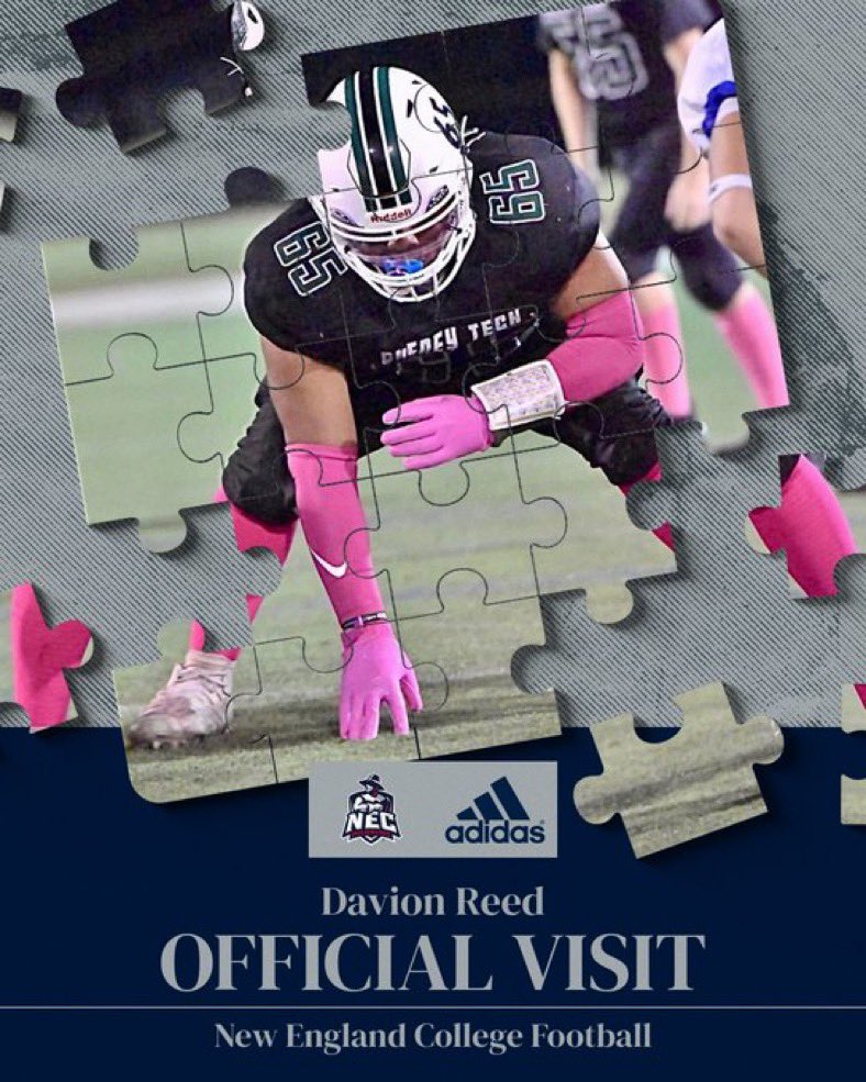860Reed's tweet photo. Huge thanks to Coach Schmidt at New England College for the Official visit. Excited to get on campus and see what it’s like!!@schmidty_3681 https://t.co/LGBRgWi3WA