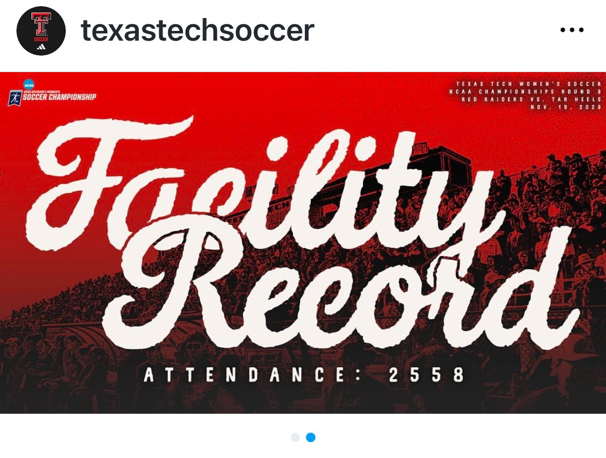 ttjenjo's tweet photo. @PhilTTU @LilRRaider @AndrewPetcash @TexasTechSoccer Sorry misspoke 
2,000 https://t.co/jJ9WrTOo3b