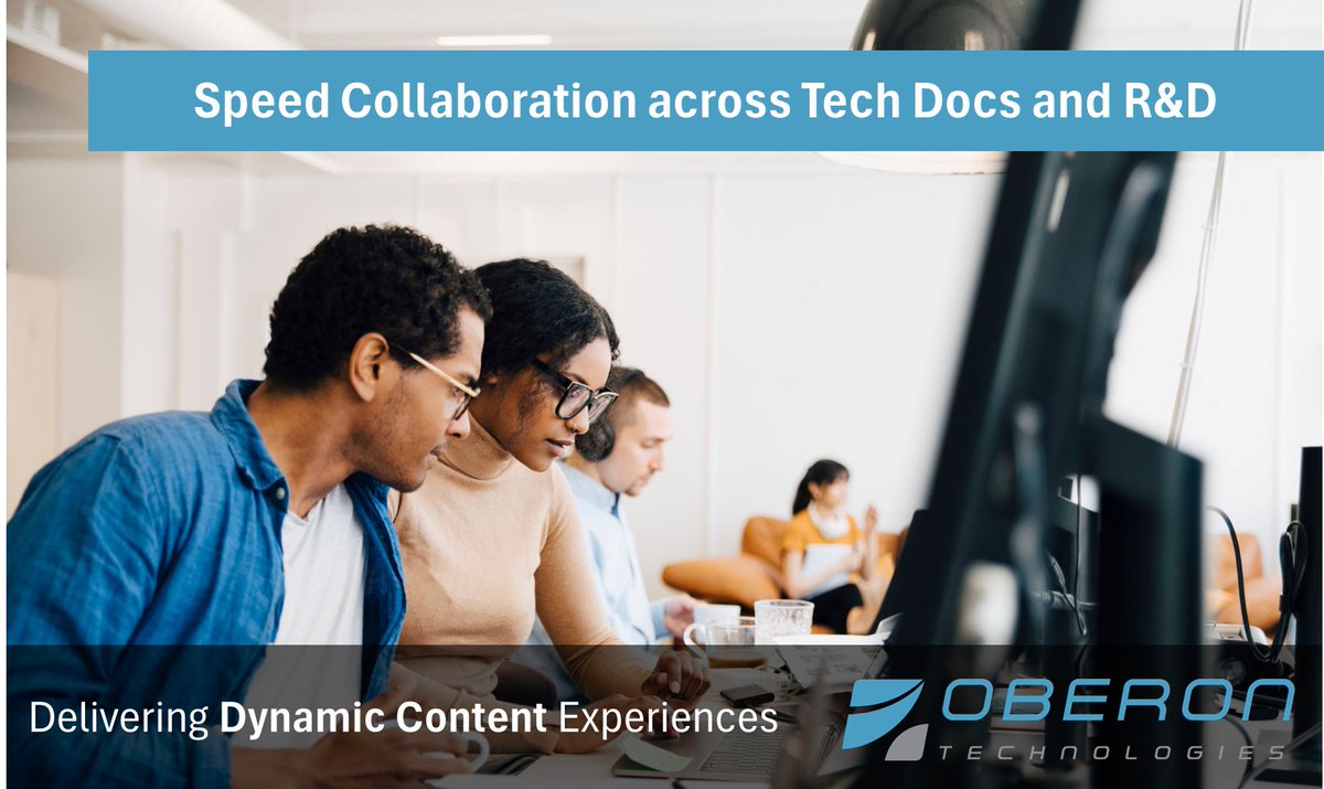 Oberon helps clients shorten Technical Documentation cycles by enabling Engineers and other SMEs to easily contribute and review content with intuitive web-based Titania Collaboration tools. 
oberontech.com/solutions/web-…

#content #techdocs #collaboration #productinfo