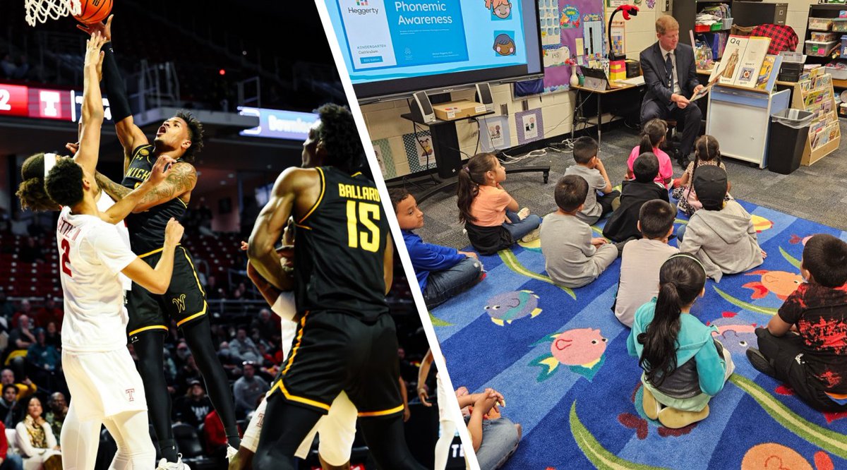 unitedwayplains's tweet photo. Join the team to help every child learn to read!💚
@WichitaState men's and women's basketball teams are teaming up with @champsforlit to raise funds to support United Way's childhood literacy efforts.🏀
All money raised will be used to purchase books to help kindergarten through third-grade students in the Shocker neighborhood learn to read.📚
Donate today at https://t.co/JwIyGbB76K