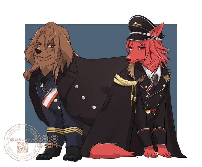 グラブル 犬化四騎士 グラフェス2024のジークフリートとパーシヴァルの軍服に一生夢を見ている 