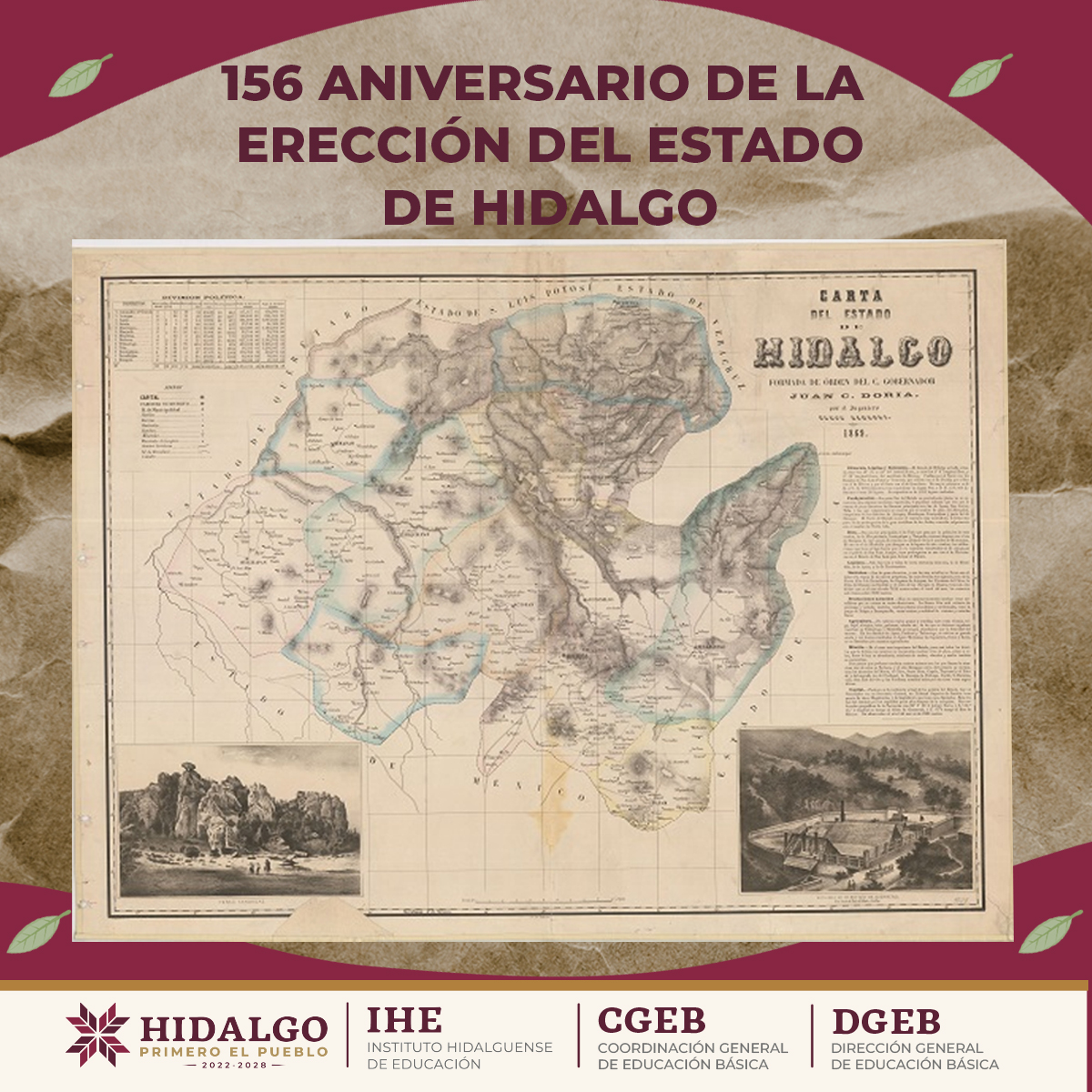 156 ANIVERSARIO DE LA ERECCIÓN DEL ESTADO DE HIDALGO