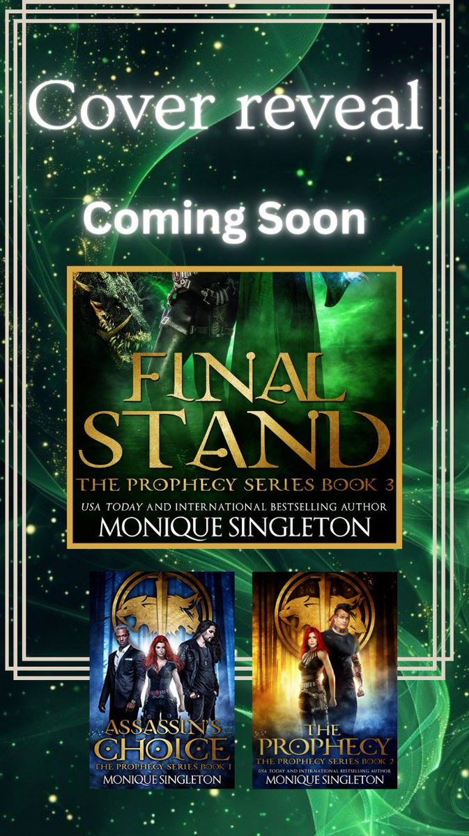 singletonauthor's tweet image. cover reveal coming soon

Assasin's Choice and The Prophecy now on amazon. 
Cover reveal of Final Stand coming soon!!
The third book in The Prophecy Series is to be revealed soon. amazon.com/Assassins-Choi…

#PNR #coverreveal #darkfantasy #romance #fantasy #shifters