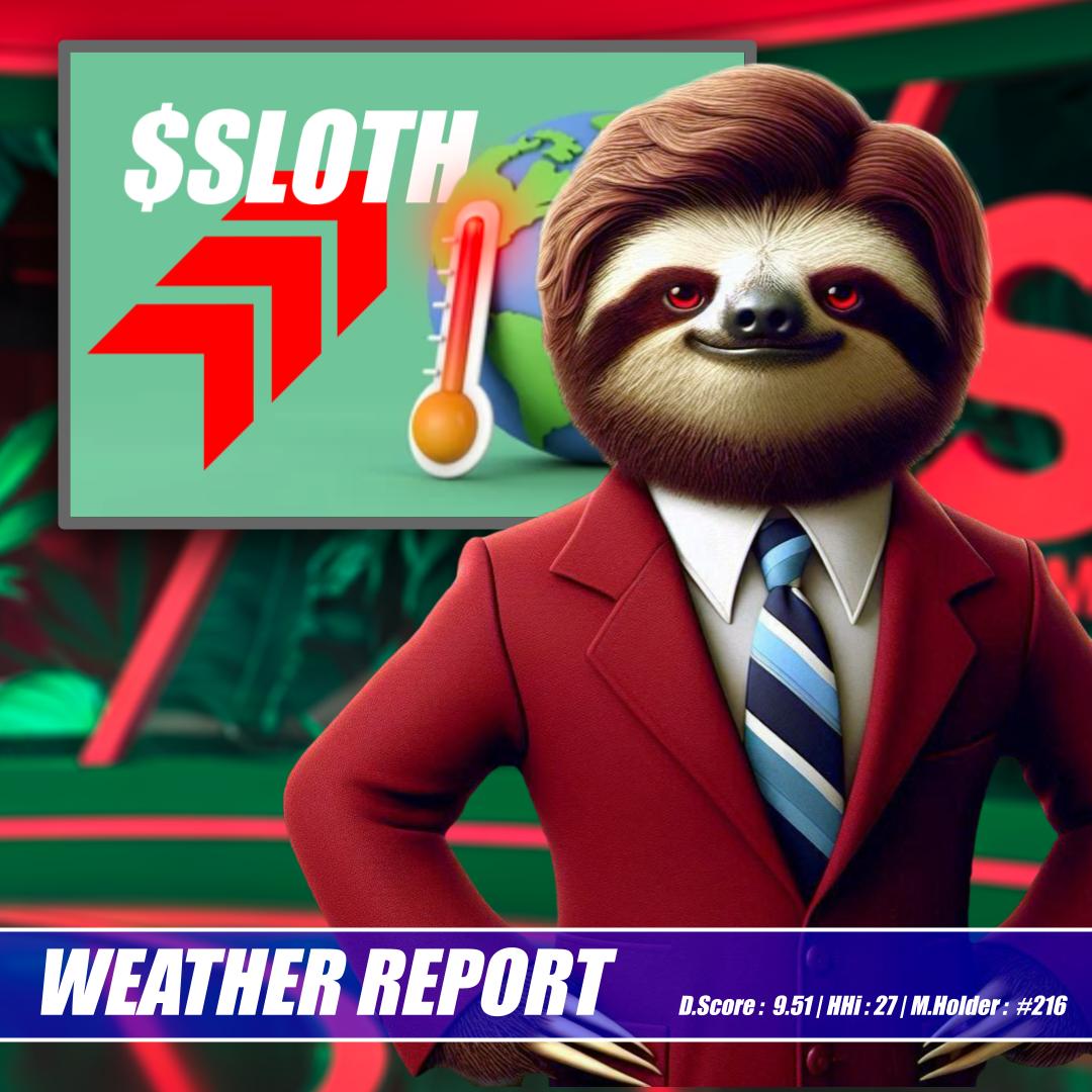 Things Are Heating Up for $SLOTH ! 
#SlomoToFomo #CommunityFirst

- #SNN Q1 Roadmap Step 1 (Blue Check) &gt;&gt; ✅ DONE
- 📈 +44.7% on the $SLOTH 7D Chart !!
- 📈 +10% TG Members in 7 Days!
- 📈 300+🦥 are now Holding &gt; 1M $SLOTH 
- 📈 1K+🦥 are now holding &gt; 200k $SLOTH