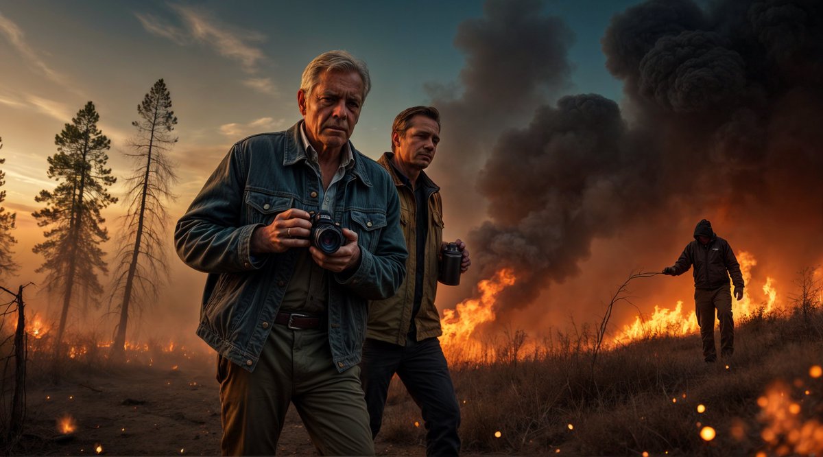 McChaseAnderson's tweet photo. 🔥 A Fire That Speaks Volumes
It began as a faint orange glow on the horizon. 🌅 But Logan Reed recognized the truth instantly: the sharp tang of accelerants in the air, a hooded figure vanishing into the woods #MysteryUnfolded #SurvivalStory #WhoLitTheFire https://t.co/qvfdi4CArF