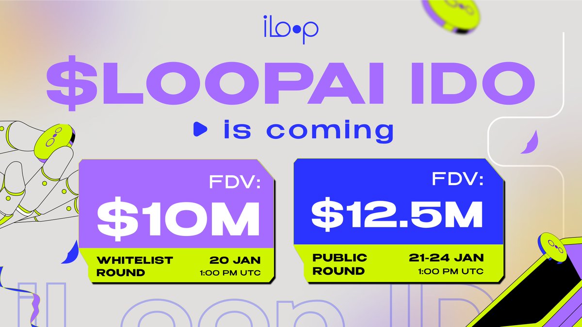 The time has come for $LOOPAI

Our official token will power the iLoop AI Vault - the first AI-optimized vault for LST on <a href="/solana/">Solana</a>

As a community-centric project from day one, we have decided to open an IDO round.

Join the DeFAI movement 🧵