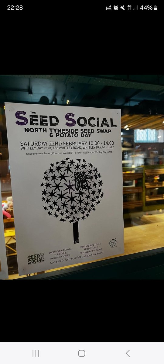FYI: SAVE THE DATE 
Here it is, this year's Seed Social date 👇🏻👇🏻 
Get yourselves along and grab some fabulous seeds, take some to swap, have a chat and meet new gardening folk. 💚🪴🥦🥔🥕🫘🧑‍🌾👨‍🌾👩‍🌾